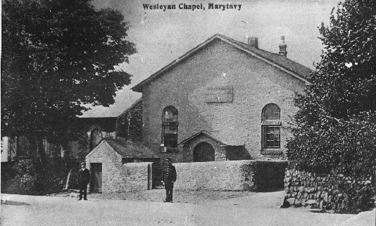 Old photograph of Mary Tavy Wesleyan Chapel